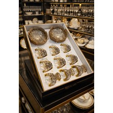 UltraMint 6 Kişilik Kristal Çay ve Çerezlik Seti, Şeffaf Zarif Tasarım