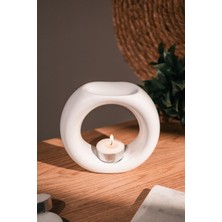 Love Bundles Beyaz  Yüzük Seramik El Yapımı Buhurdanlık