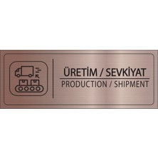 Mayeka Üretim Sevkiyat Isimlik Bronz Metal Kapı Isimliği Levhası Yönlendirme Tabelası