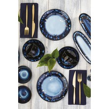 UltraMint Şık 32 Parça Porselen Kahvaltı ve Servis Takımı, 6 Kişilik Set