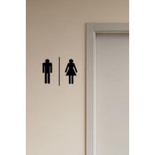 Storemax Wc Tabelası, Tuvalet Levhası, Kadın Erkek Tabela OS38