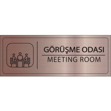 Mayeka Görüşme Odası Isimlik Bronz Metal Kapı Isimliği Levhası Yönlendirme Tabelası