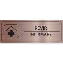 Mayeka Revir Isimlik Bronz Metal Kapı Isimliği Levhası Yönlendirme Tabelası
