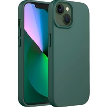 Bix iPhone 13 / 14 Silikon Kılıf Magsafe Uyumlu Güçlü Koruma Darbe Emici Biber Yeşili
