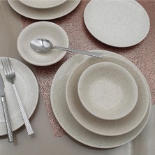 UltraMint Şık 24 Parça 6 Kişilik Yemek Takımı, Zarif ve Parlak Tasarım