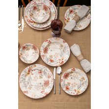 UltraMint Istanbul Porselen 24 Parça 6 Kişilik Yemek Takımı Seti