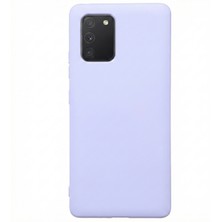 Casen Oppo A91 Lansman Serisi Silikon Kılıf Içi Kadife Darbe Emici Esnek Koruma Kapak Lila Renk