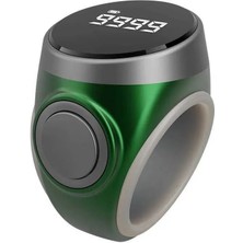 Airstorr OLED Ekranlı Şarjlı Dijital Zikir Sayacı Parmak Yüzüğü Sıfırlama Özellikli Silikon Yüzük