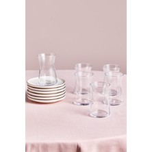 UltraMint 6 Kişilik 12 Parça Silver Çay Seti, 165 Ml, Şık ve Kullanışlı Tasarım