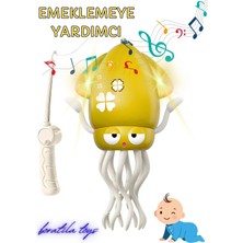 Boratila Toys Emeklemeye Yardımcı Dansçı Işıklı Müzikli Şarjlı Sevimli Ahtapot Oyuncak