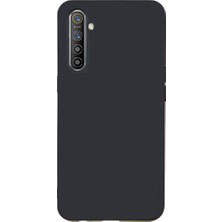 Casen Realme Xt Lansman Serisi Silikon Kılıf Içi Kadife Darbe Emici Esnek Koruma Kapak Siyah Renk