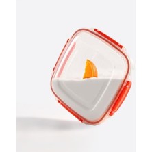 Storemax Sızdırmaz Kare Saklama Kabı Seti, Klipsli Kilitli, Contalı Kapaklar, Mutfakta Yiyecek Saklama Için Dayanıklı ve Şeffaf Set Bpa Içermez (3 Parça)