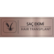 Mayeka Saç Ekimi Isimlik Bronz Metal Kapı Isimliği Levhası Yönlendirme Tabelası