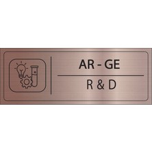 Mayeka Ar-Ge Isimlik Bronz Metal Kapı Isimliği Levhası Yönlendirme Tabelası