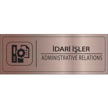 Mayeka Idari Işler Isimlik Bronz Metal Kapı Isimliği Levhası Yönlendirme Tabelası