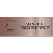 Mayeka Işlem Odası Isimlik Bronz Metal Kapı Isimliği Levhası Yönlendirme Tabelası