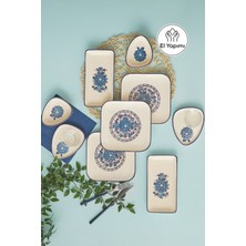 UltraMint Şık 24 Parça 6 Kişilik Kahvaltı Takımı Seti