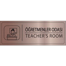 Mayeka Öğretmenler Odası Isimlik Bronz Metal Kapı Isimliği Levhası Yönlendirme Tabelası