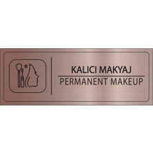 Mayeka Kalıcı Makyaj Isimlik Bronz Metal Kapı Isimliği Levhası Yönlendirme Tabelası