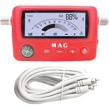 Tayfun Mag Uydu Yön Bulucu Ses Ikazlı Digital Ekran- 2 Metre Test Ara Kablolu