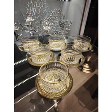 UltraMint Gold Çerez Takımı, 12 Parça, 6 Kişilik, Şık ve Zarif Tasarım