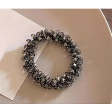 TrendyChic Ikili Kristal Taşlı Lastik Toka