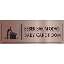 Mayeka Bebek Bakım Odası Isimlik Bronz Metal Kapı Isimliği Levhası Yönlendirme Tabelası