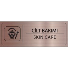 Mayeka Cilt Bakımı Isimlik Bronz Metal Kapı Isimliği Levhası Yönlendirme Tabelası