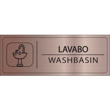 Mayeka Lavabo Isimlik Bronz Metal Kapı Isimliği Levhası Yönlendirme Tabelası