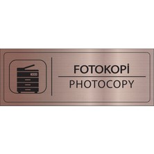Mayeka Fotokopi Isimlik Bronz Metal Kapı Isimliği Levhası Yönlendirme Tabelası