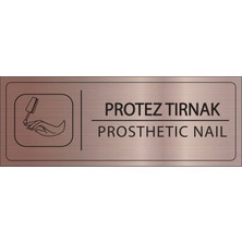 Mayeka Protez Tırnak Isimlik Bronz Metal Kapı Isimliği Levhası Yönlendirme Tabelası