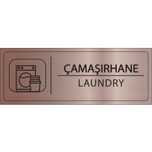 Mayeka Çamaşırhane Isimlik Bronz Metal Kapı Isimliği Levhası Yönlendirme Tabelası