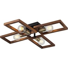 Storemax Era 4 Lü Antik Lak/siyah Plafonyer 4XE27
