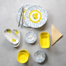 UltraMint Lemon 26 Parça 6 Kişilik Kahvaltı Takımı, Şık ve Fonksiyonel Set