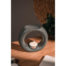 Love Bundles Gri Yüzük Seramik El Yapımı Buhurdanlık