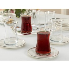 UltraMint Şık Torino Porselen 12 Parça Çay Seti, 160 Ml, Zarif ve Dayanıklı Tasarım