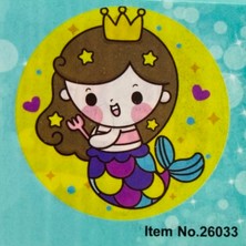 Elegantshop 5d Yapışan Boncuk Goblen Mozaik Tablo Pano 16*16 cm Deniz Kızı