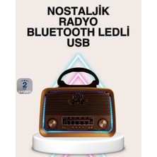 Zero Land Drnds Ahşap Nostaljik Radyo Bluetooth USB Sd Kart Destekli