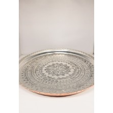 UltraMint El Işlemeli Bakır Sunum Tepsisi, Zarif ve Şık Tasarım