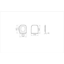 Storemax Shift 191-003-001 Ince Klozet Kapağı, Beyaz
