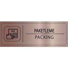 Mayeka Paketleme Isimlik Bronz Metal Kapı Isimliği Levhası Yönlendirme Tabelası