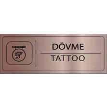 Mayeka Dövme Isimlik Bronz Metal Kapı Isimliği Levhası Yönlendirme Tabelası