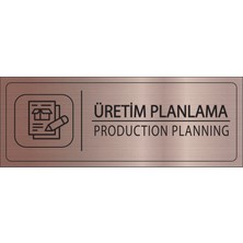 Mayeka Üretim Planlama Isimlik Bronz Metal Kapı Isimliği Levhası Yönlendirme Tabelası