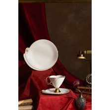 UltraMint Cumhuriyet Yüzyılı Ilke Pasta Tabaklı 1 Kişilik Çay Takımı 200 ml