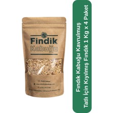 Fındık Kabuğu Kavrulmuş Tatlı Için Kıyılmış Fındık 1 kg x 4 Paket