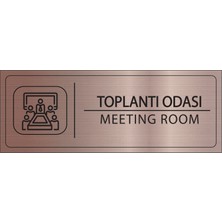 Mayeka Toplantı Odası Isimlik Bronz Metal Kapı Isimliği Levhası Yönlendirme Tabelası