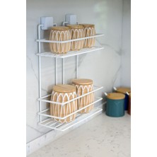 UltraMint Paslanmaz Banyo Düzenleyici, Iki Katlı, Vida Gerektirmeden Güçlü Yapışma