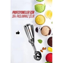 Amazex Turk Dondurma Kaşığı Dondurma Porsiyo Kaşığı Kurabiye Köfte Helva Porsiyonlama