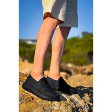 Zapatos KB042 Erkek Günlük Bağcıklı Keten Klasik Ayakkabı Kst - Siyah