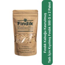 Fındık Kabuğu Kavrulmuş Tatlı Için Kıyılmış Fındık 500 G x 2 Paket